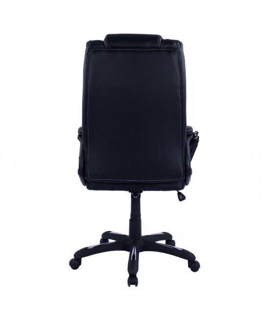 ΚΑΡΕΚΛΑ ΓΡΑΦΕΙΟΥ THORIN HM1050.01 ΜΕ MASSAGE ΜΑΥΡΗ HOMEMARKT 62x70x127Y εκ.