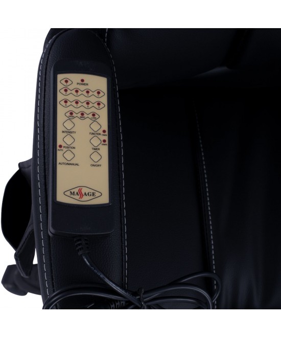 ΚΑΡΕΚΛΑ ΓΡΑΦΕΙΟΥ THORIN HM1050.01 ΜΕ MASSAGE ΜΑΥΡΗ HOMEMARKT 62x70x127Y εκ.