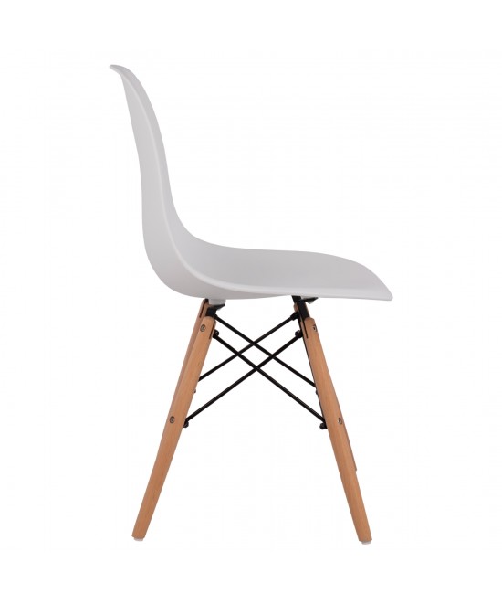 ΚΑΡΕΚΛΑ ΤΡΑΠΕΖΑΡΙΑΣ 2ΤΜΧ TWIST HM8460.21 ΛΕΥΚΟ PP--ΞΥΛΟ ΟΞΙΑΣ 46x50x82Υεκ.