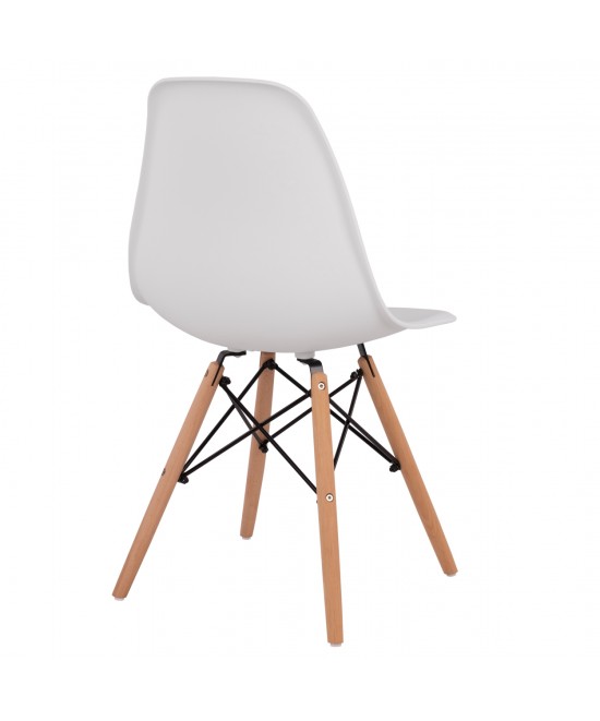 ΚΑΡΕΚΛΑ ΤΡΑΠΕΖΑΡΙΑΣ 2ΤΜΧ TWIST HM8460.21 ΛΕΥΚΟ PP--ΞΥΛΟ ΟΞΙΑΣ 46x50x82Υεκ.