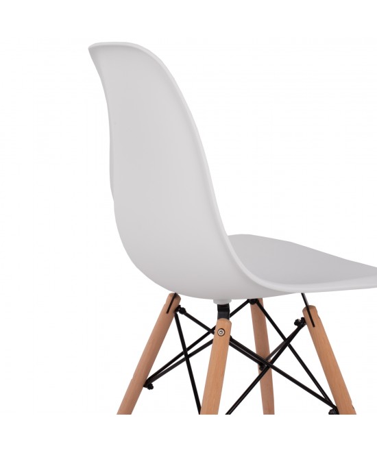 ΚΑΡΕΚΛΑ ΤΡΑΠΕΖΑΡΙΑΣ 2ΤΜΧ TWIST HM8460.21 ΛΕΥΚΟ PP--ΞΥΛΟ ΟΞΙΑΣ 46x50x82Υεκ.