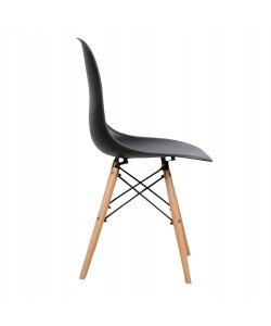 ΚΑΡΕΚΛΑ ΤΡΑΠΕΖΑΡΙΑΣ 2ΤΜΧ TWIST HM8460.22 ΜΑΥΡΟ PP--ΞΥΛΟ ΟΞΙΑΣ 46x50x82Υεκ.