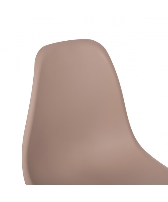 ΚΑΡΕΚΛΑ ΤΡΑΠΕΖΑΡΙΑΣ 2ΤΜΧ TWIST HM8460.55 ΚΑΠΟΥΤΣΙΝΟ PP--ΞΥΛΟ ΟΞΙΑΣ 46x50x82Υεκ.