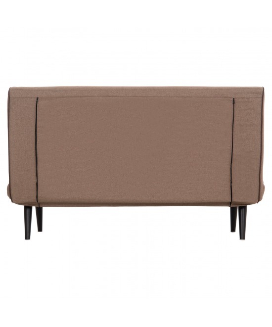 ΚΑΝΑΠΕΣ ΚΡΕΒΑΤΙ 2 ΑΤΟΜΩΝ ASMA HM3077.07 ΣΚΟΥΡΟ ΜΠΕΖ ΥΦΑΣΜΑ 143x78x84Yεκ.