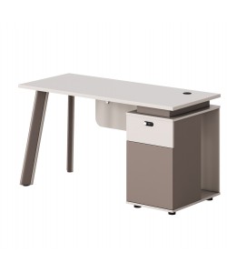 ΓΡΑΦΕΙΟ ΜΕ ΔΕΞΙ ΝΤΟΥΛΑΠΙ NEWLINE HM18273R ΜΕΛΑΜΙΝΗ ΕΚΡΟΥ-ΑΝΟΙΧΤΟ ΚΑΦΕ 120x60x75Υεκ