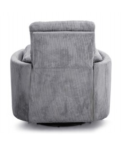 ΠΟΛΥΘΡΟΝΑ ΘΗΛΑΣΜΟΥ/RELAX VELMORA HM3300.01 ΓΚΡΙ ΚΟΤΛΕ ΥΦΑΣΜΑ 100x90x100Υεκ