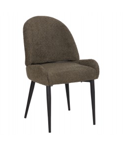 ΚΑΡΕΚΛΑ SARKY HM8585.13 ΥΦΑΣΜΑ ΜΠΟΥΚΛΕ ΠΡΑΣΙΝΟ ΜΕ ΜΕΤΑΛΛΙΚΑ ΠΟΔΙΑ 56x64x88Yεκ.