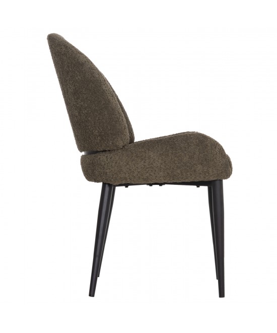 ΚΑΡΕΚΛΑ SARKY HM8585.13 ΥΦΑΣΜΑ ΜΠΟΥΚΛΕ ΠΡΑΣΙΝΟ ΜΕ ΜΕΤΑΛΛΙΚΑ ΠΟΔΙΑ 56x64x88Yεκ.