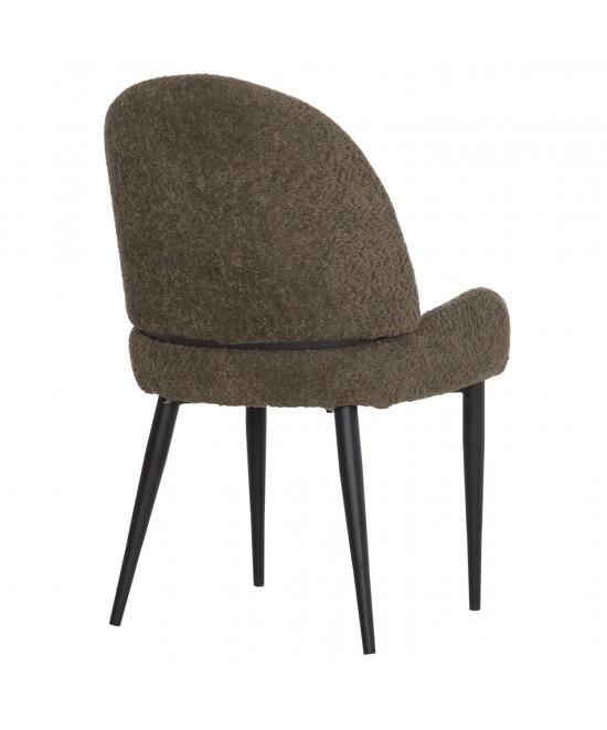 ΚΑΡΕΚΛΑ SARKY HM8585.13 ΥΦΑΣΜΑ ΜΠΟΥΚΛΕ ΠΡΑΣΙΝΟ ΜΕ ΜΕΤΑΛΛΙΚΑ ΠΟΔΙΑ 56x64x88Yεκ.