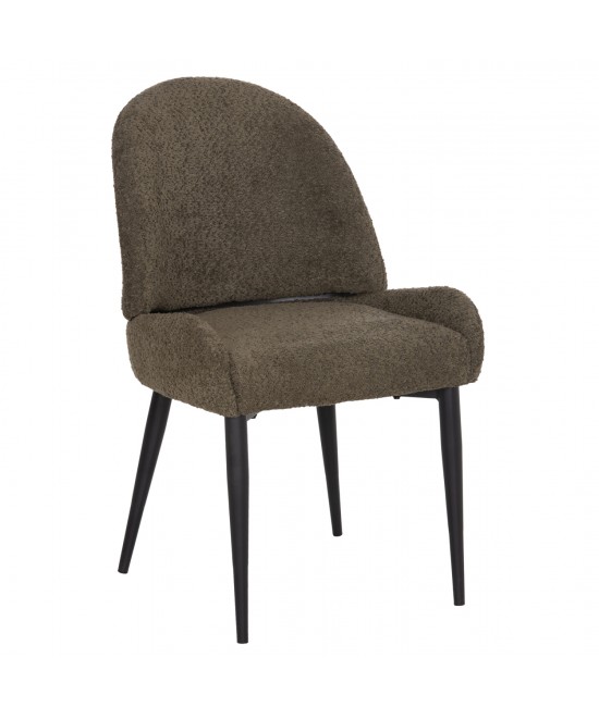 ΚΑΡΕΚΛΑ SARKY HM8585.13 ΥΦΑΣΜΑ ΜΠΟΥΚΛΕ ΠΡΑΣΙΝΟ ΜΕ ΜΕΤΑΛΛΙΚΑ ΠΟΔΙΑ 56x64x88Yεκ.