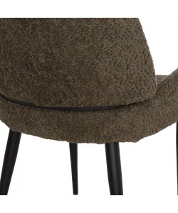 ΚΑΡΕΚΛΑ SARKY HM8585.13 ΥΦΑΣΜΑ ΜΠΟΥΚΛΕ ΠΡΑΣΙΝΟ ΜΕ ΜΕΤΑΛΛΙΚΑ ΠΟΔΙΑ 56x64x88Yεκ.