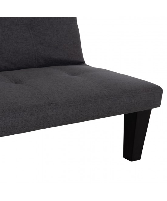 ΚΑΝΑΠΕΣ ΚΡΕΒΑΤΙ 3-ΘΕΣΙΟΣ KORO HM3304.01 ΓΚΡΙ PU ΔΕΡΜΑ 165x75x64Υεκ