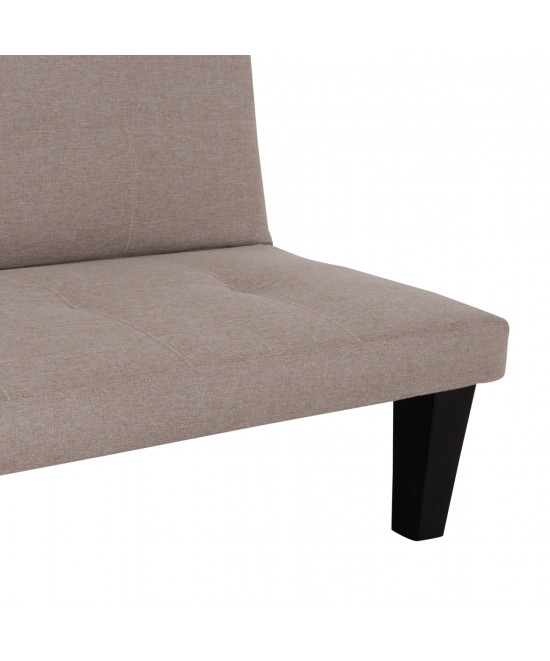 ΚΑΝΑΠΕΣ ΚΡΕΒΑΤΙ 3-ΘΕΣΙΟΣ KORO HM3304.04 ΜΠΕΖ PU ΔΕΡΜΑ 165x75x64Υεκ