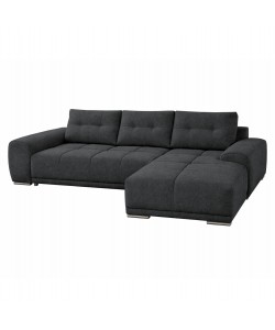 ΚΑΝΑΠΕΣ ΚΡΕΒΑΤΙ ΔΕΞΙΑ ΓΩΝΙΑ COMFYRA HM3336.01R ΓΚΡΙ ΥΦΑΣΜΑ 270x181x75Υεκ