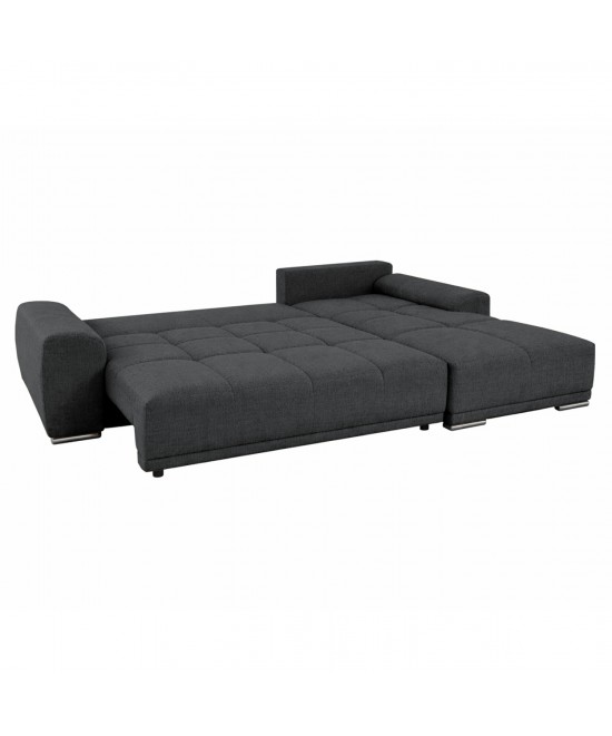 ΚΑΝΑΠΕΣ ΚΡΕΒΑΤΙ ΔΕΞΙΑ ΓΩΝΙΑ COMFYRA HM3336.01R ΓΚΡΙ ΥΦΑΣΜΑ 270x181x75Υεκ