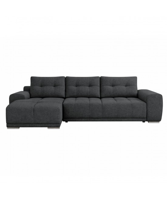 ΚΑΝΑΠΕΣ ΚΡΕΒΑΤΙ ΑΡΙΣΤΕΡΗ ΓΩΝΙΑ COMFYRA HM3336.01L ΓΚΡΙ ΥΦΑΣΜΑ 270x181x75Υεκ