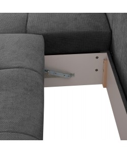 ΚΑΝΑΠΕΣ ΚΡΕΒΑΤΙ ΑΡΙΣΤΕΡΗ ΓΩΝΙΑ COMFYRA HM3336.01L ΓΚΡΙ ΥΦΑΣΜΑ 270x181x75Υεκ