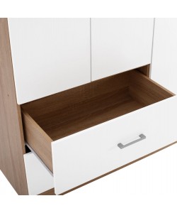 ΝΤΟΥΛΑΠΑ 3ΦΥΛΛΗ ME 2 ΣΥΡΤΑΡΙΑ CAESAR HM340.06 SONAMA - ΛΕΥΚO 89x42,5x181 εκ.