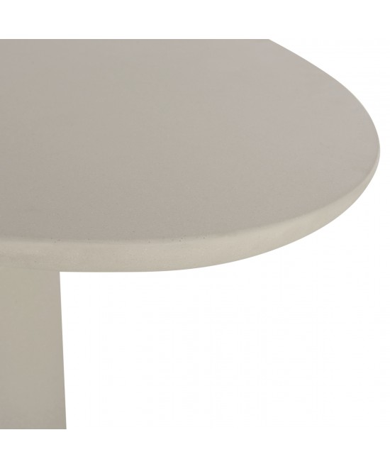 ΤΡΑΠΕΖΙ ΤΡΑΠΕΖΑΡΙΑΣ ΟΒΑΛ BRECCAN HM6577.02 ΜΠΕΖ FIBER CEMENT 240x100x75Υεκ.