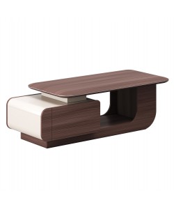 ΤΡΑΠΕΖΙ ΣΑΛΟΝΙΟΥ ΓΡΑΦΕΙΟΥ ΣΕΙΡΑ PRESIDENT HM2150 ΜΕΛΑΜΙΝΗ ΚΑΡΥΔΙ-ΜΠΕΖ 140x60x45Υεκ