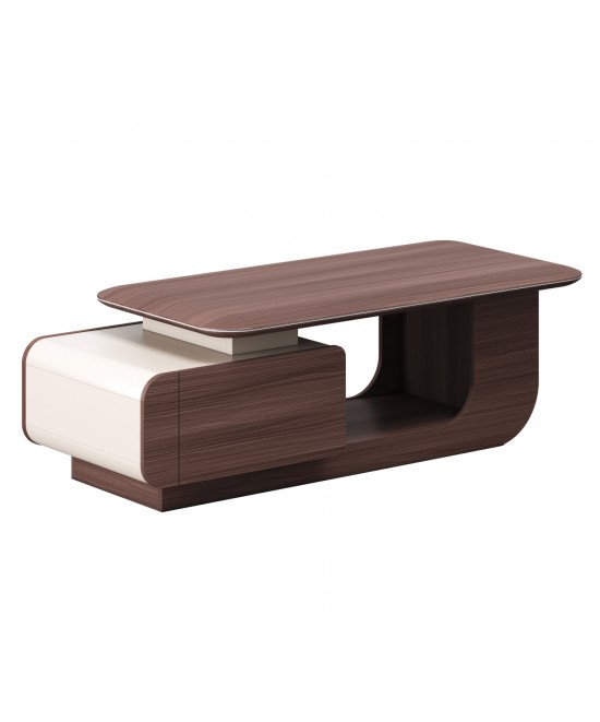 ΤΡΑΠΕΖΙ ΣΑΛΟΝΙΟΥ ΓΡΑΦΕΙΟΥ ΣΕΙΡΑ PRESIDENT HM2150 ΜΕΛΑΜΙΝΗ ΚΑΡΥΔΙ-ΜΠΕΖ 140x60x45Υεκ