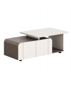 ΝΤΟΥΛΑΠΙ ΓΡΑΦΕΙΟΥ ΣΕΙΡΑ NEWLINE HM18285 ΜΕΛΑΜΙΝΗ ΣΕ ΕΚΡΟΥ-ΑΝΟΙΧΤΟ ΚΑΦΕ 120x60x42Υεκ