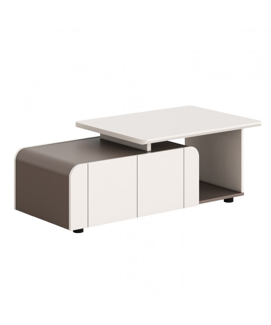 ΝΤΟΥΛΑΠΙ ΓΡΑΦΕΙΟΥ ΣΕΙΡΑ NEWLINE HM18285 ΜΕΛΑΜΙΝΗ ΣΕ ΕΚΡΟΥ-ΑΝΟΙΧΤΟ ΚΑΦΕ 120x60x42Υεκ