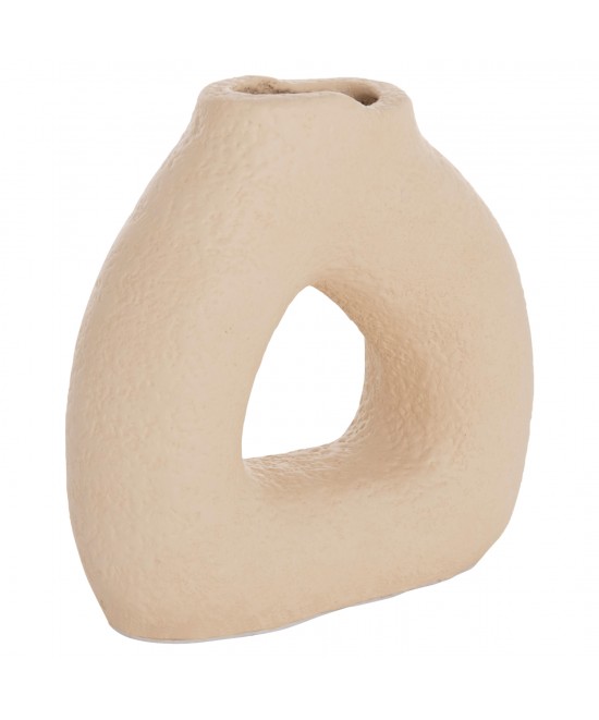 ΕΠΙΤΡΑΠΕΖΙΟ ΔΙΑΚΟΣΜΗΤΙΚΟ ΒΑΖΟ DECANT HM4667.02S ΤΕΡΑΚΟΤΑ ΣΕ ΚΡΕΜ--17.5x6.5x17Υεκ.