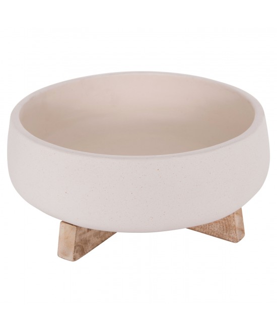 ΓΛΑΣΤΡΑ ΕΣ.ΧΩΡΟΥ FRELLO HM4674.02M ΛΕΥΚΟ FIBER CEMENT--TEAK ΒΑΣΗ 27x26,5x12Υεκ.
