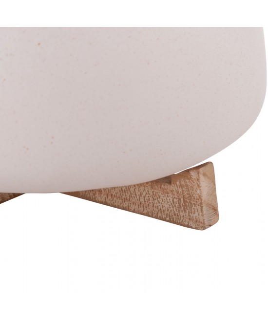 ΓΛΑΣΤΡΑ ΕΣ.ΧΩΡΟΥ FRELLO HM4674.02M ΛΕΥΚΟ FIBER CEMENT--TEAK ΒΑΣΗ 27x26,5x12Υεκ.