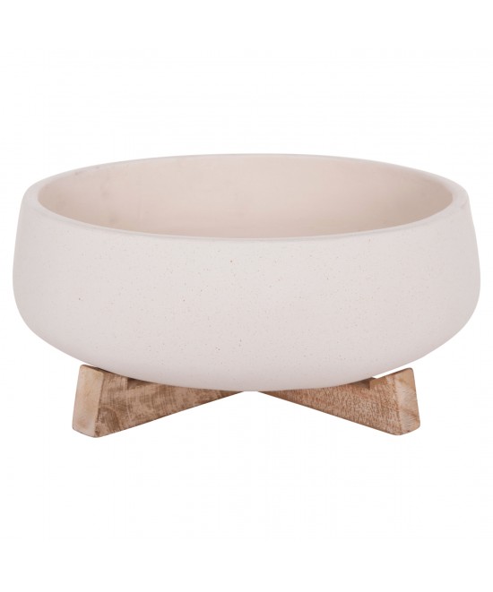 ΓΛΑΣΤΡΑ ΕΣ.ΧΩΡΟΥ FRELLO HM4674.02M ΛΕΥΚΟ FIBER CEMENT--TEAK ΒΑΣΗ 27x26,5x12Υεκ.
