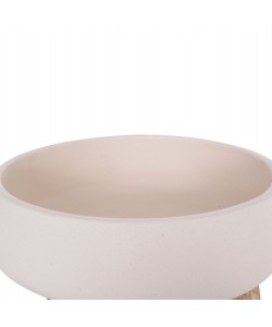 ΓΛΑΣΤΡΑ ΕΣ.ΧΩΡΟΥ FRELLO HM4674.02M ΛΕΥΚΟ FIBER CEMENT--TEAK ΒΑΣΗ 27x26,5x12Υεκ.