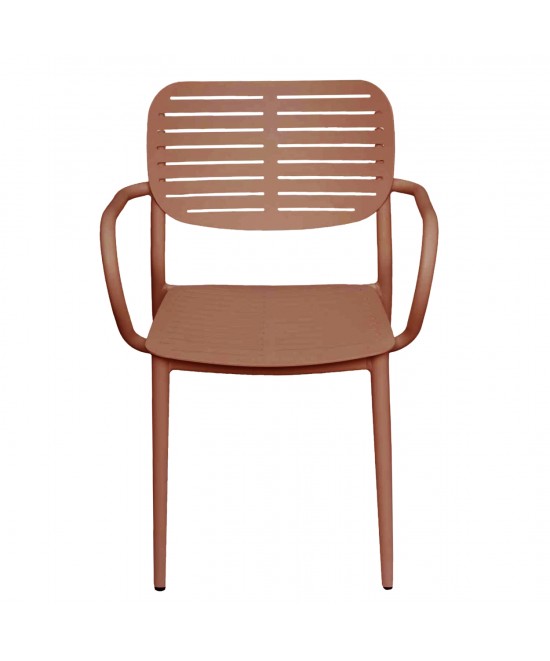 ΠΟΛΥΘΡΟΝΑ ΤΡΑΠΕΖΑΡΙΑΣ HILLIARD HM6644.08 ΑΛΟΥΜΙΝΙΟ ΣΕ TERRACOTTA 56x58x80Υεκ