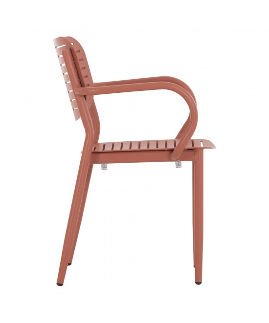 ΠΟΛΥΘΡΟΝΑ ΤΡΑΠΕΖΑΡΙΑΣ HILLIARD HM6644.08 ΑΛΟΥΜΙΝΙΟ ΣΕ TERRACOTTA 58x52x78Υεκ