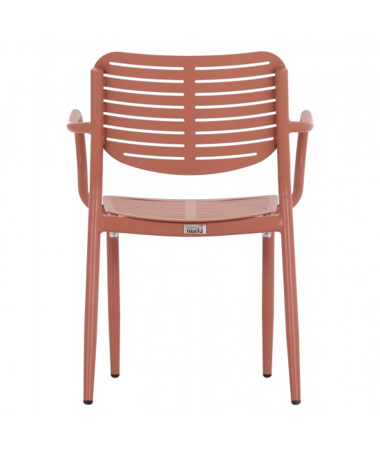 ΠΟΛΥΘΡΟΝΑ ΤΡΑΠΕΖΑΡΙΑΣ HILLIARD HM6644.08 ΑΛΟΥΜΙΝΙΟ ΣΕ TERRACOTTA 58x52x78Υεκ