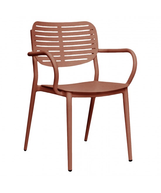 ΠΟΛΥΘΡΟΝΑ ΤΡΑΠΕΖΑΡΙΑΣ HILLIARD HM6644.08 ΑΛΟΥΜΙΝΙΟ ΣΕ TERRACOTTA 56x58x80Υεκ