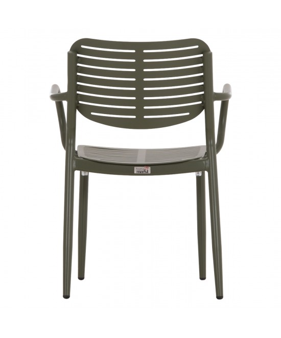 ΠΟΛΥΘΡΟΝΑ ΤΡΑΠΕΖΑΡΙΑΣ HILLIARD HM6644.07 ΑΛΟΥΜΙΝΙΟ ΣΕ OLIVE GREEN 58x52x78Υεκ