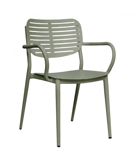ΠΟΛΥΘΡΟΝΑ ΤΡΑΠΕΖΑΡΙΑΣ HILLIARD HM6644.07 ΑΛΟΥΜΙΝΙΟ ΣΕ OLIVE GREEN 56x58x80Υεκ