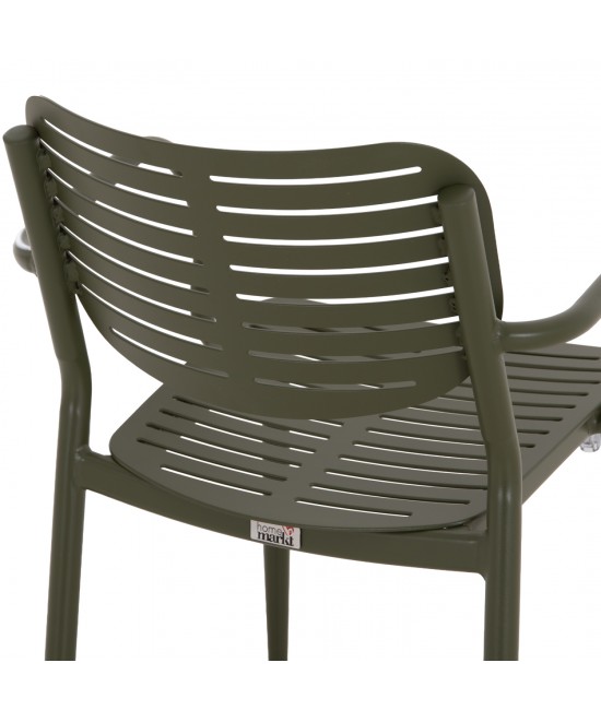ΠΟΛΥΘΡΟΝΑ ΤΡΑΠΕΖΑΡΙΑΣ HILLIARD HM6644.07 ΑΛΟΥΜΙΝΙΟ ΣΕ OLIVE GREEN 58x52x78Υεκ