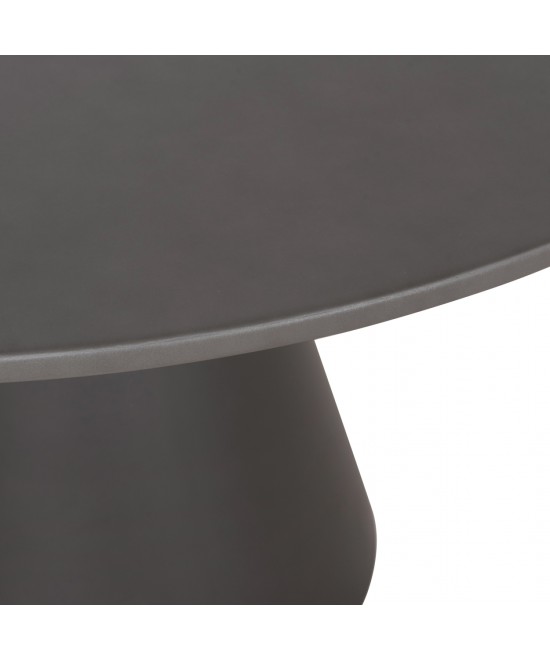 ΤΡΑΠΕΖΙ ΤΡΑΠΕΖΑΡΙΑΣ ΣΤΡΟΓΓΥΛΟ RAIKO HM6573.01 ΓΚΡΙ FIBER CEMENT Φ130x75Υεκ