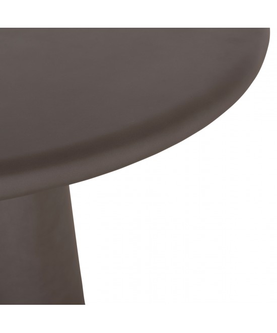 ΤΡΑΠΕΖΙ ΤΡΑΠΕΖΑΡΙΑΣ ΣΤΡΟΓΓΥΛΟ NAYU HM6583.01 ΓΚΡΙ FIBER CEMENT Φ120x73Υεκ