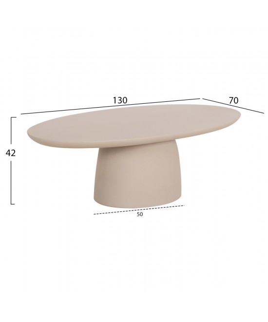 ΤΡΑΠΕΖΙ ΣΑΛΟΝΙΟΥ FIBER CEMENT ΟΒΑΛ BRECCAN HM6594.02 ΜΠΕΖ 130x70x42Υεκ ΤΡΑΠΕΖΙ ΣΑΛΟΝΙΟΥ FIBER CEMENT ΟΒΑΛ BRECCAN HM6594.02 ΜΠΕΖ 130x70x42Υεκ