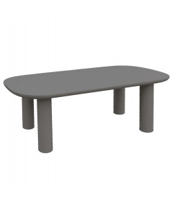 ΤΡΑΠΕΖΙ ΤΡΑΠΕΖΑΡΙΑΣ KIORA HM6597.01 ΓΚΡΙ FIBER CEMENT 200x100x75Υεκ