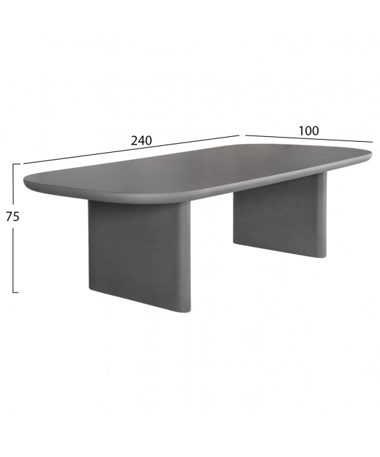ΤΡΑΠΕΖΙ ΤΡΑΠΕΖΑΡΙΑΣ FIBER CEMENT AZAMI HM6600.01 ΓΚΡΙ 240x100x75Υεκ. ΤΡΑΠΕΖΙ ΤΡΑΠΕΖΑΡΙΑΣ FIBER CEMENT AZAMI HM6600.01 ΓΚΡΙ 240x100x75Υεκ.