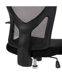 ΚΑΡΕΚΛΑ ΓΡΑΦΕΙΟΥ CUORE HM1207.01 ΜΑΥΡΟΣ ΣΚΕΛΕΤΟΣ-ΜΑΥΡΟ MESH 63x61x125Υεκ