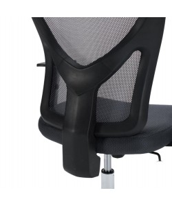 ΚΑΡΕΚΛΑ ΓΡΑΦΕΙΟΥ CUORE HM1207.02 ΜΑΥΡΟΣ ΣΚΕΛΕΤΟΣ-ΓΚΡΙ MESH 63x61x125Υεκ