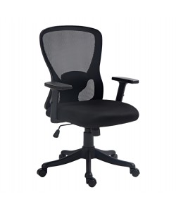 ΚΑΡΕΚΛΑ ΓΡΑΦΕΙΟΥ KRAM HM1208.01 ΜΑΥΡΟΣ ΣΚΕΛΕΤΟΣ--ΜΑΥΡΟ MESH 64x64x100-108Υεκ.