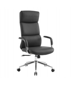 ΚΑΡΕΚΛΑ ΓΡΑΦΕΙΟΥ MEITE HM18353.01 ΜΑΥΡΟ PU ΔΕΡΜΑ--ΒΑΣΗ ΧΡΩΜΙΟΥ 66x71x127Υεκ