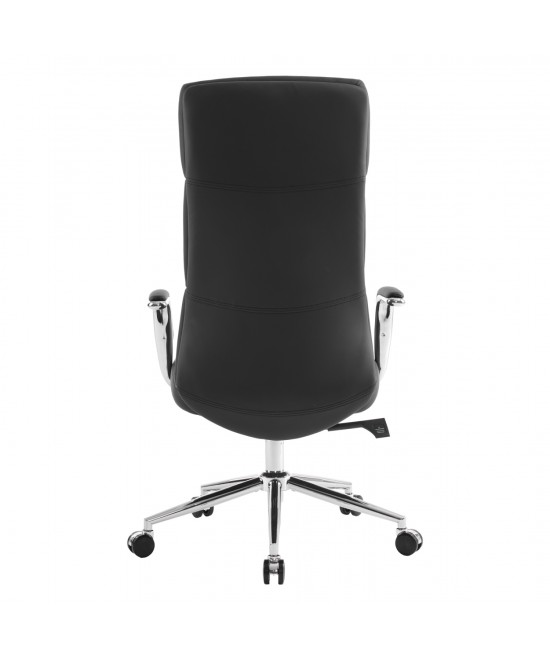 ΚΑΡΕΚΛΑ ΓΡΑΦΕΙΟΥ MEITE HM18353.01 ΜΑΥΡΟ PU ΔΕΡΜΑ--ΒΑΣΗ ΧΡΩΜΙΟΥ 66x71x127Υεκ