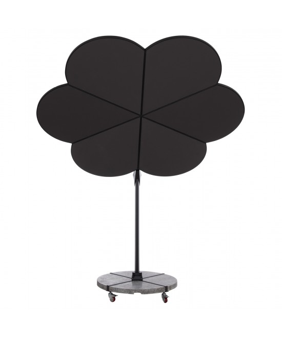 ΟΜΠΡΕΛΑ ΜΕ ΒΑΣΗ ΣΕΙΡΑ CANNOPY (flower) HM21286.01 ΑΛΟΥΜΙΝΙΟ-ΓΡΑΝΙΤΗΣ-ΜΟΛΥΒΙ ΧΡΩΜΑ 2,38x2,2μ
